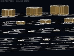 library nuts and washers autocad 2007 2010 3D 모델