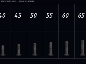 library screws bolts din 7380 iso 7380 3D मॉडल