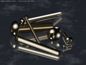 screws bolts din 7380 iso 7380 autocad 2007 2010 Modèle 3D