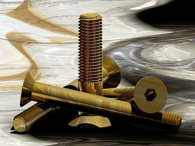 screws bolts din 7991 iso 10642 quatro atocad 7 10 3D 模型 .c4d .max .obj .3ds .fbx .stl .blend 