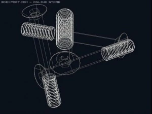 screws bolts din 7991 iso 10642 quatro atocad 7 10 3D Model