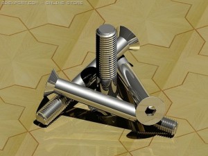 screws bolts din 7991 iso 10642 quatro atocad 7 10 3D 模型