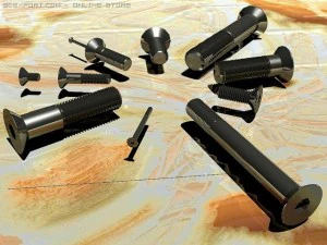 紧定螺钉螺栓 DIN 7991 ISO 10642 AutoCAD 7 10 3D 模型