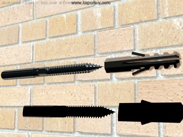 screw ttfs end dubel mc autocad 2007 2010 3D Model .c4d .max .obj .3ds .fbx .stl .blend 