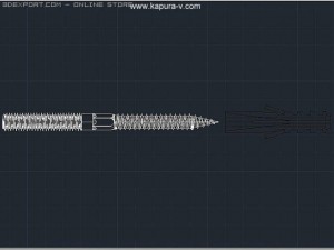 screw ttfs end dubel mc autocad 2007 2010 Modelo 3D