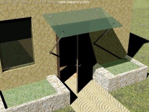 glass canopy standard s 01 autocad 2007 2010 Modèle 3D