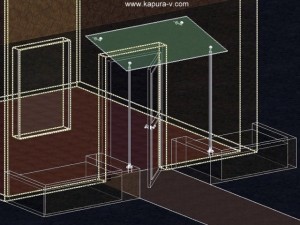 glass canopy standard s 01 autocad 2007 2010 Modelo 3D