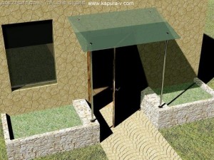 glass canopy standard s 01 autocad 2007 2010 Modelo 3D