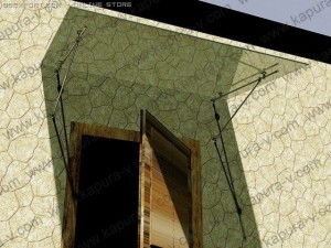 door canopy adjustable 01 autocad 2007 2010 3D Model