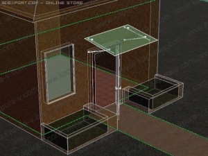 door canopy adjustable 01 autocad 2007 2010 3D Model