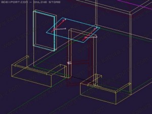 door canopy adjustable 01 autocad 2007 2010 3D Model