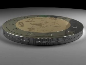 euro coins 3D Model