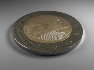 euro coins 3D Model