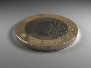 euro coins Model 3D