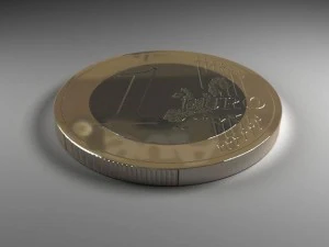 euro coins 3D Model
