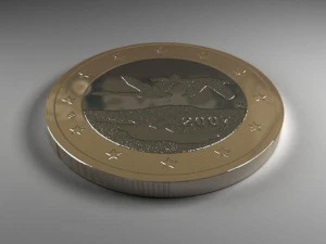 euro coins 3D Model