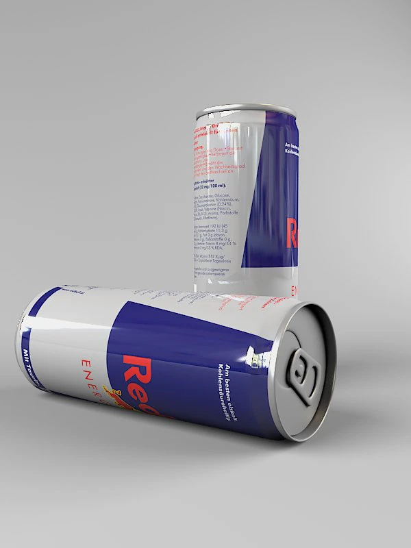 redbull can 3D Model .c4d .max .obj .3ds .fbx .stl .blend 