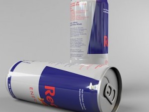 redbull can Modello 3D