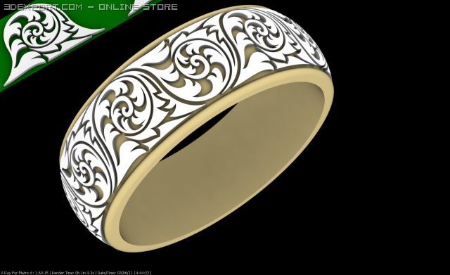 wedding rings Modelo 3D .c4d .max .obj .3ds .fbx .stl .blend 