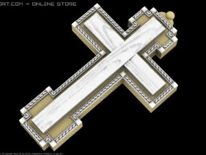 крест-мощевик 3D Модель