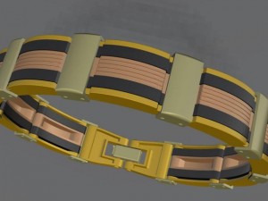 rubber bracelet 3D Model