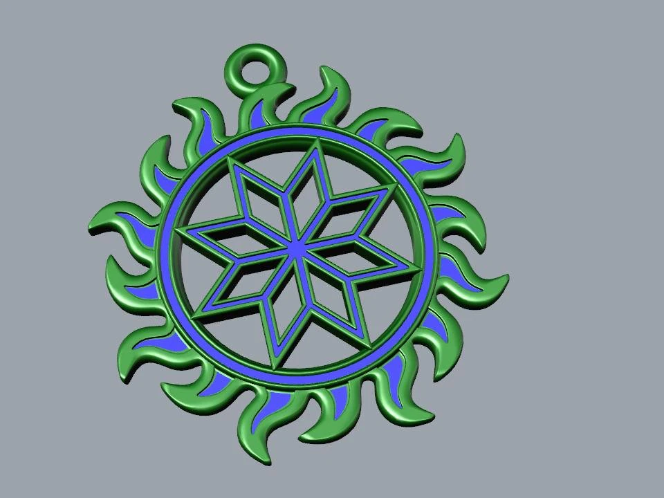 pendente alatyr 3D Model .c4d .max .obj .3ds .fbx .stl .blend 