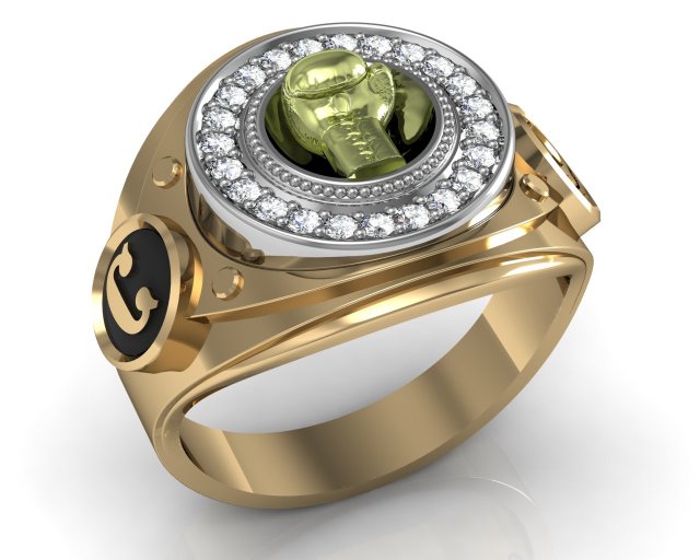 ring champion 3D Модель .c4d .max .obj .3ds .fbx .stl .blend 