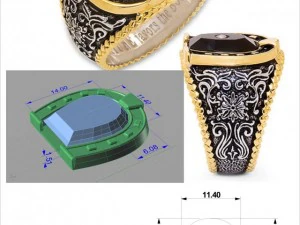 anel de ferradura Modelo 3D