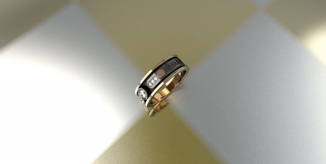 ring baraka 3D Model .c4d .max .obj .3ds .fbx .stl .blend 