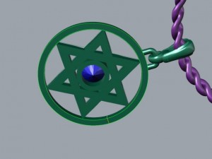 star of david Modèle 3D