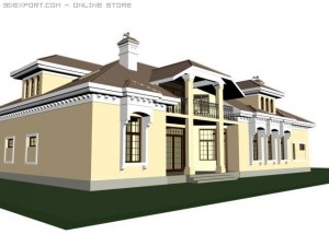 mansion 3D-Modell