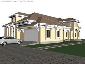 mansion 3Dモデル