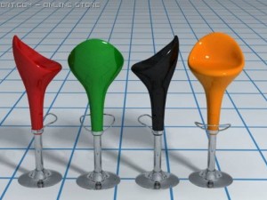 bar stool 3D मॉडल