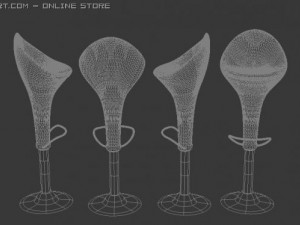 bar stool 3D मॉडल