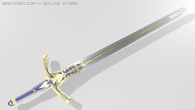 excalibur 3D Model .c4d .max .obj .3ds .fbx .stl .blend
