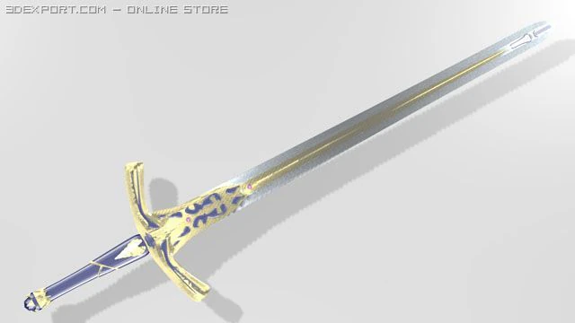 excalibur 3D Model .c4d .max .obj .3ds .fbx .stl .blend