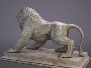 lion sculpture 3D Model