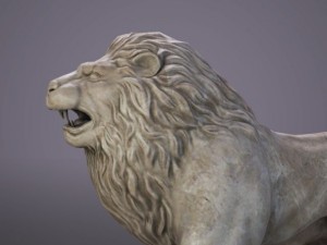 lion sculpture Modelo 3D