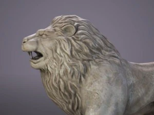 lion sculpture 3D Model