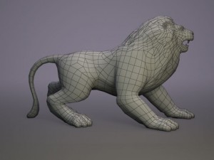 lion sculpture Modelo 3D