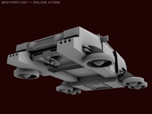 hover hummer Modello 3D