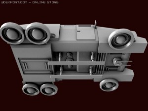 hover hummer Modello 3D