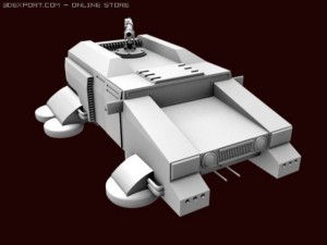 hover hummer Modello 3D
