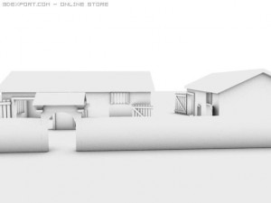 wood housemb Modello 3D
