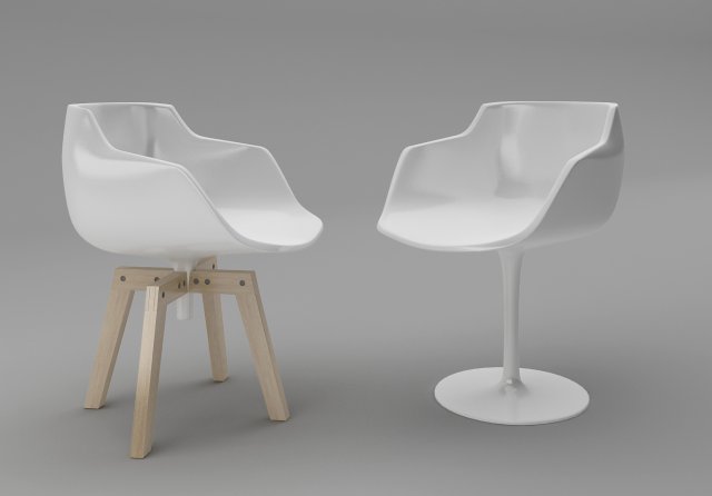 mdfitalia flow armchair Model 3D .c4d .max .obj .3ds .fbx .stl .blend 