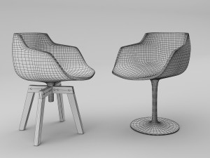 mdfitalia flow armchair Model 3D