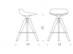 mdfitalia 4-legged flow stool 3D Model