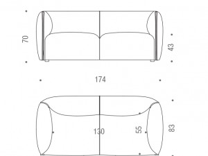 mdfitalia mia sofa 3D Model