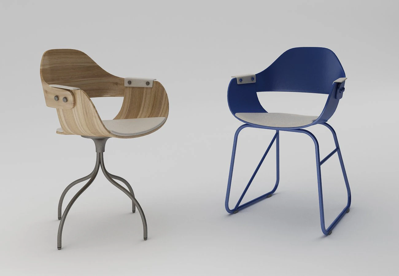bdbarcelona showtime chair 3D Model .c4d .max .obj .3ds .fbx .stl .blend
