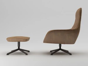 zanotta 896 kent armchair 3D Model